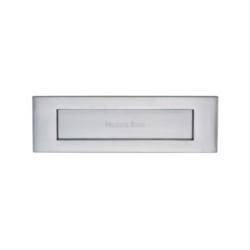 HERITAGE BRASS 10"X3" LETTER PLATE SATIN CHROME V850 254-SC