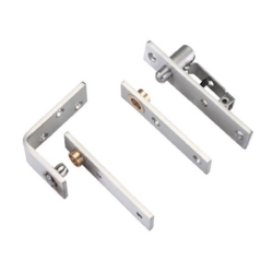 VIER SQUARE PIVOT HINGE SET SATIN STAINLESS VSPS01S