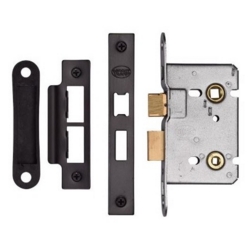 YORK 64mm BATHROOM LOCK MATT BLACK