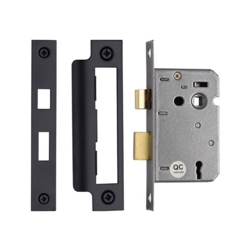 YORK 21/2" 3 LEVER SASHLOCK BLACK