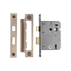 YORK 3" 3 LEVER SASHLOCK ANTIQUE BRASS
