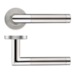MITRED DUAL FINISH LEVER ON ROSE SSS/PSS
