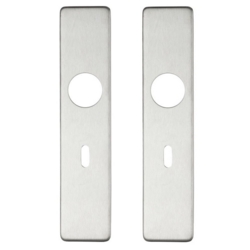 PAIR OF LONG LOCK COVER PLATES SSS ZCS31SS