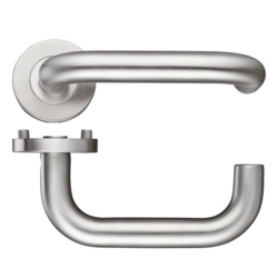 ZOO 19mm RETURN TO DOOR LEVER ON ROUND ROSE SSS ZG4S030SS
