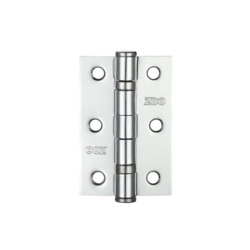 ZOO 76 x 50mm BALL BEARING HINGE POLISHED CHROME ZHS32CP
