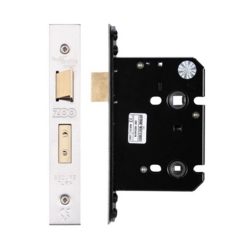 ZOO 76mm BATHROOM MORTICE LOCK STAINLESS STEEL ZUKB76SS