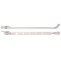 BULB END CASEMENT STAY 12" 305mm SATIN NICKEL FB102PVDSN