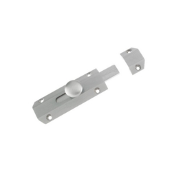 ZOO 102mm SURFACE MOUNTED FLAT BOLT SATIN CHROME ZAB100SC