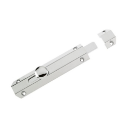ZOO 150mm SURFACE MOUNTED FLAT BOLT POLISHED CHROME ZAB100BCP