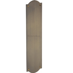 SHAPED FINGERPLATE 305mm ANTIQUE BRASS S640-AT