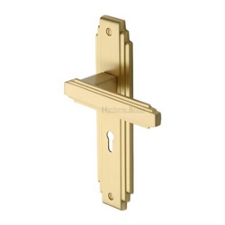 ASTORIA LEVER LOCK FURNITURE SATIN BRASS