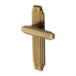 ASTORIA LEVER ON LATCH PLATE ANTIQUE BRASS