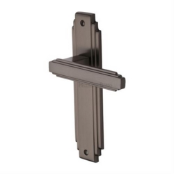 ASTORIA LEVER ON LATCH PLATE MATT BRONZE