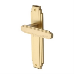 ASTORIA LEVER ON LATCH PLATE SATIN BRASS