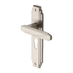 ASTORIA E/P LEVER ON PLATE SATIN NICKEL
