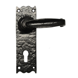 KIRKPATRICK 2454 EURO PROFILE LEVER HANDLE SET ANTIQUE BLACK