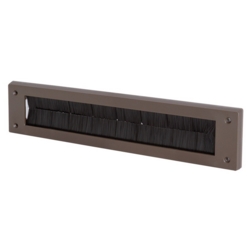 PVC BRUSH LETTERPLATE SEAL BROWN PVC