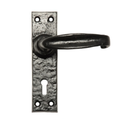 KIRKPATRICK 2440 LEVER SET ON MORTICE KEY PLATE ANT. BLACK