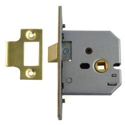 UNION 2677 64mm MORTICE FLAT LATCH BRASS