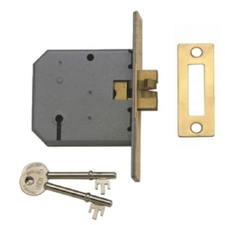 UNION 3 LEVER SLIDING DOOR LOCK 76mm  UN2477PL