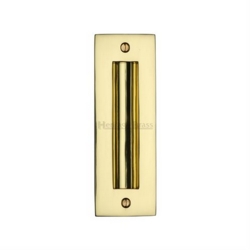 FLUSH PULL HANDLE 150mm POLISHED BRASS C1820-6-PB