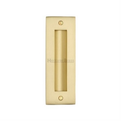 FLUSH PULL HANDLE 150mm SATIN BRASS C1820-6-SB