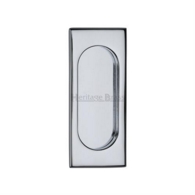 FLUSH PULL HANDLE 105mm POLISHED CHROME C1850-105-PC