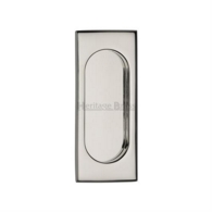 FLUSH PULL HANDLE 105mm POLISHED NICKEL C1850-105-PNF