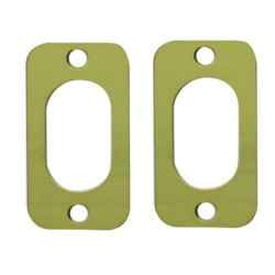 UNION 53035 BRASS FRONT FIX O/P OVAL ESCUTCHEON