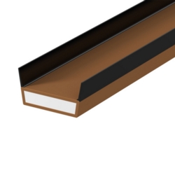 ACOUSTIC FIRE & SMOKE SEAL TWIN FIN 15x4x2100mm  LP1504DS