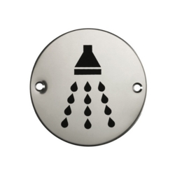 SHOWER SYMBOL SIGN 75mm SSS