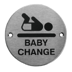 BABY CHANGE SIGN 75mm SSS