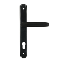 ART DECO SLIMLINE ESPAGNOLETTE LOCK SET 92mm AGED BRONZE