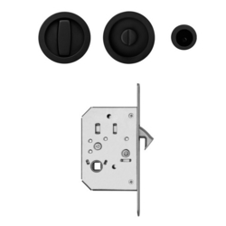ROUND POCKET DOOR SET COSMOS BLACK EPD83