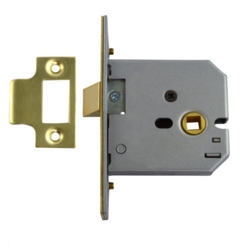 UNION 2677 76mm MORTICE FLAT LATCH SATIN CHROME