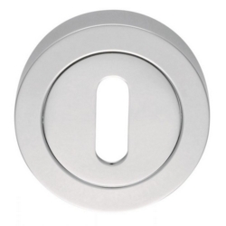 STANDARD KEYHOLE ESCUTCHEON 50mm POLISHED CHROME AA3CP