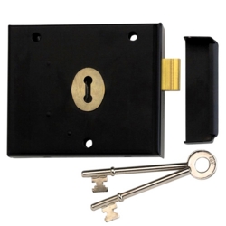 UNION 1116 1 LEVER RIM DEADLOCK BLACK