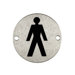 MALE SYMBOL SIGN 75mm SSS