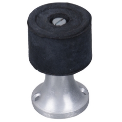 PEDESTAL DOOR STOP SATIN ANODISED ALUMINIUM 1704