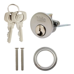 YALE 1109 RIM CYLINDER SATIN CHROME