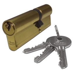 ASEC BRASS EURO PROFILE 80mm DOUBLE CYLINDER 35/45