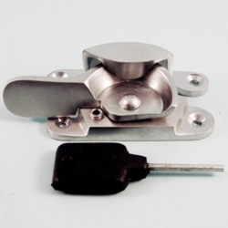 LOCKING FITCH SASH FASTENER SATIN CHROME THD183LSC