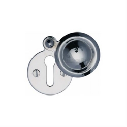 COVERED MORTICE KEY ESCUTCHEON POLISHED CHROME V1010-PC