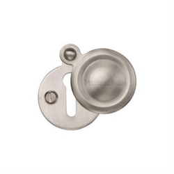 COVERED MORTICE KEY ESCUTCHEON SATIN NICKEL V1020-SN