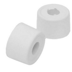 WHITE PLASTIC DOOR STOP 35mm RP02L