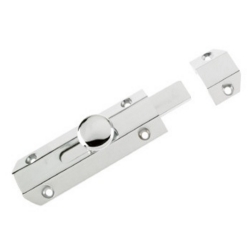 ZOO 102mm SURFACE MOUNTED FLAT BOLT POLISHED CHROME ZAB100CP