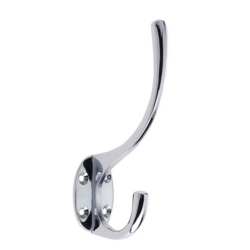 CHROME PLATED HAT & COAT HOOK