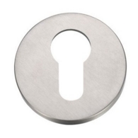 PAIR OF STAINLESS EURO PROFILE E/P ESCUTCHEON SSS ZG4S001SS