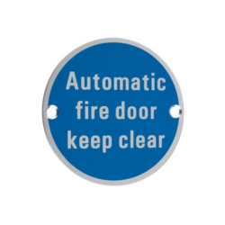 AUTOMATIC FIRE DOOR KEEP CLEAR SAA