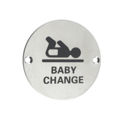 BABY CHANGE SIGN 75mm SSS